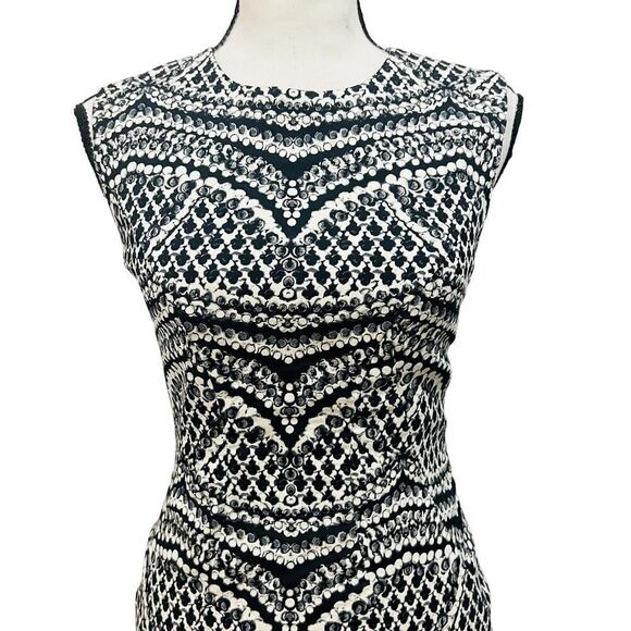 Diane Von Furstenberg DVF Pentra Jacquard Sleeveless dress size 4 - Picture 9 of 11